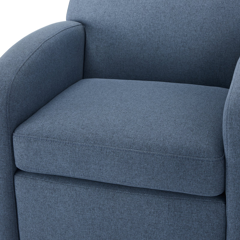 Fauteuil pivotant Johanna Makhan, Polyester bleu