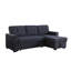 Canapé-lit modulaire réversible en tissu tissé-1012292504