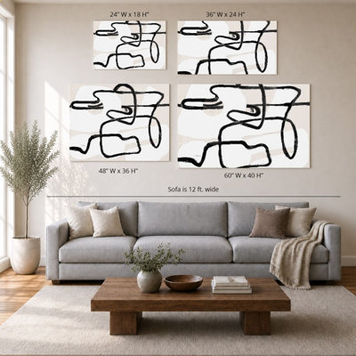 «Neutral Twistes and Turns II» par Lanie Loreth - impression sur toile