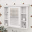 Armoire murale moderne avec miroir et armoire à pharmacie avec 6 tablettes ouvertes-1992654532