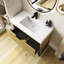 Meuble-lavabo autoportant en contreplaqué rayé pré-assemblé avec lavabo, tiroir et tablette ouverte-828234628-828234630-828234633