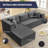 Ebern Designs Upholstered Boneless Sectional Sofa, Oversized L-shaped Modular Sofa Couch With Chaise, Free Combination Deep Seat Corner Couch, Left Side-1801620739