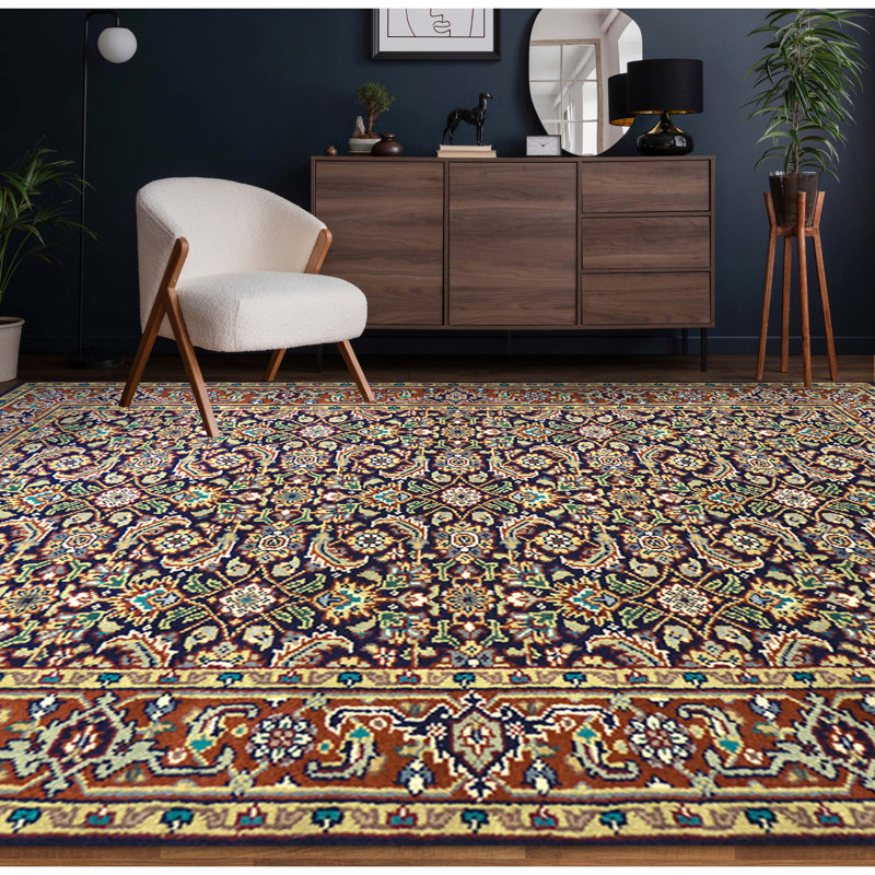 Wool Oriental Area Rug, Runner 2'6" x 10'