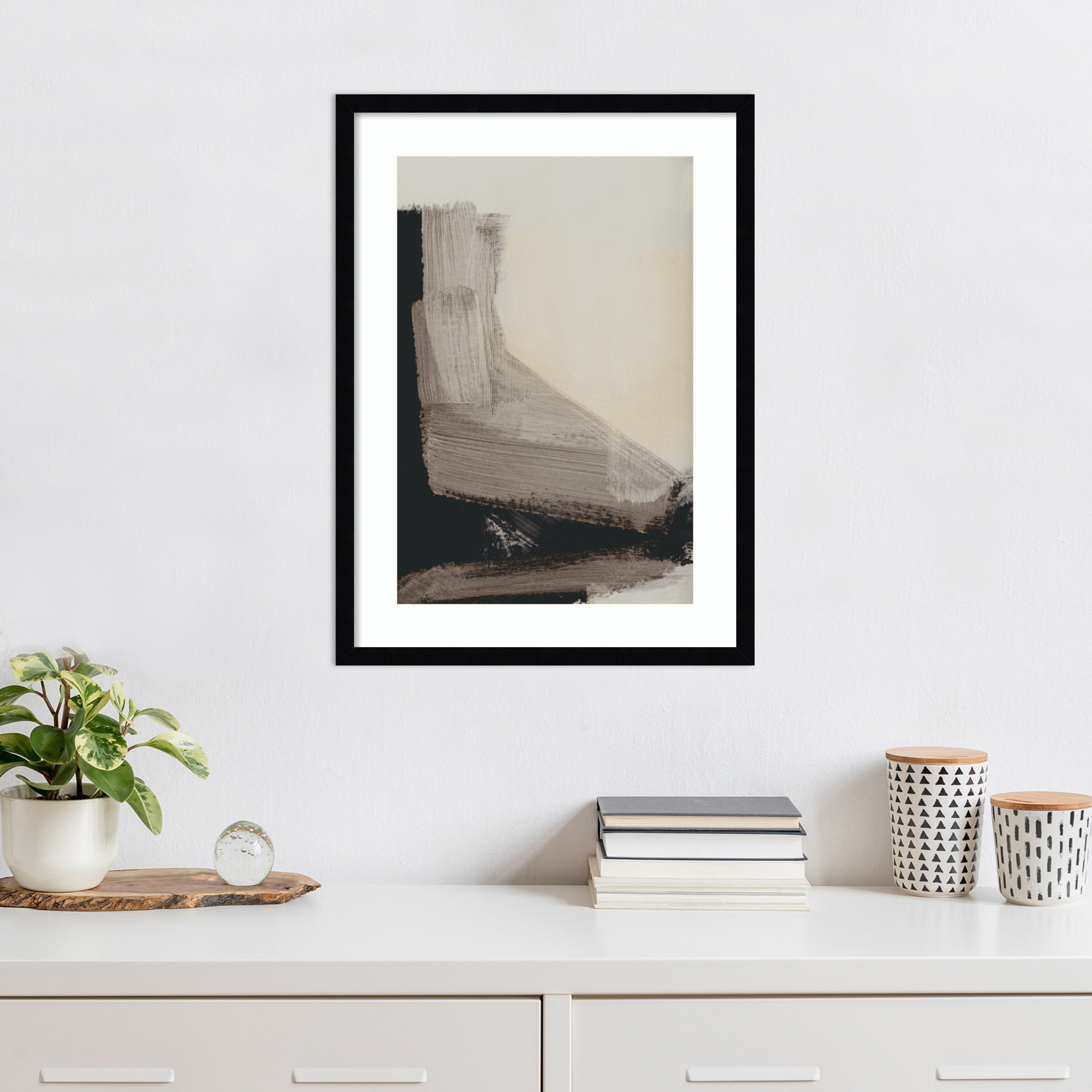 Mellow No 2 by Dan Hobday Wood Framed Wall Art Print, 25" H x 19" W, Black