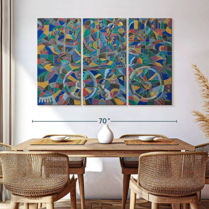 Mehar The Last Cyclist, 42" H x 65" W