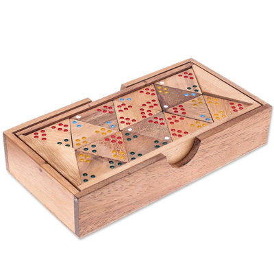 Wilcox Arlmont & Co. 2 Player Wood Dominoes