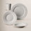 Claire Classic Rim 16pcs Dinnerware Set ( Dinner Plate / Salad Plate / Rim Soup / Mug , Service For 4 )