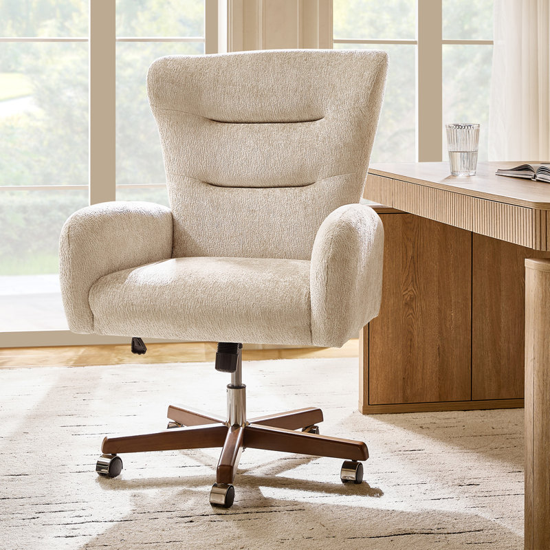 Fauteuil de direction à oreilles simple en chenille Caden, Gruau