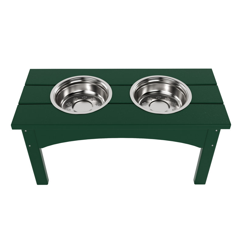 Mangeoire double Hadburg, Vert foncé