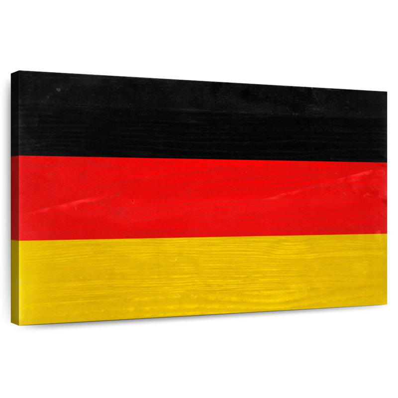 Bois Allemagne drapeau, H 8 po x l 12 po