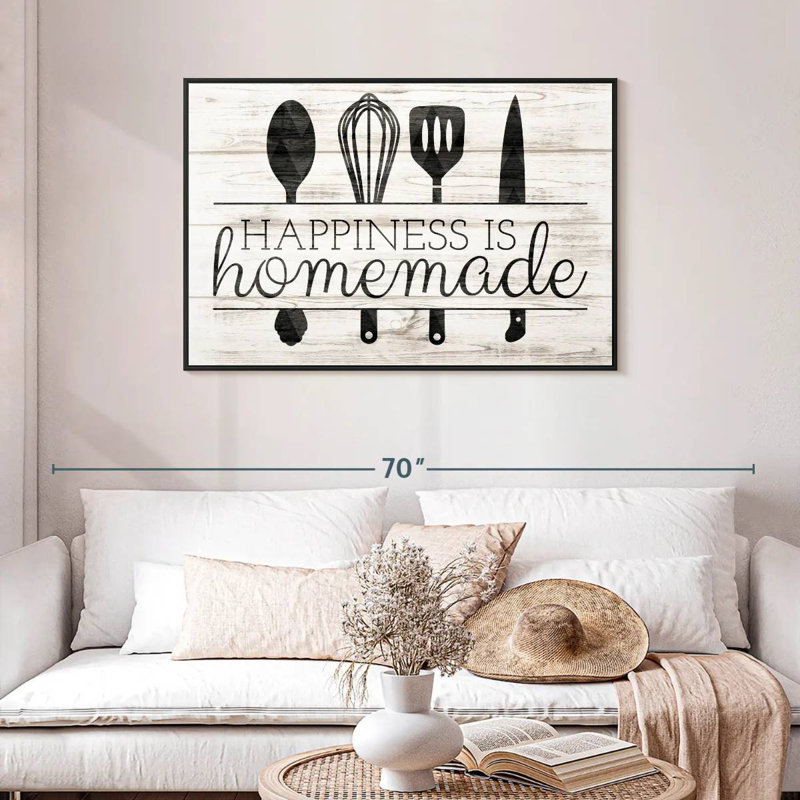 Les ustensiles de cuisine Tergel «Happiness Is Home», H 29 po x l 43 po