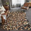 Jilla Cowhide Area Rug in Brown/Black-1017805106