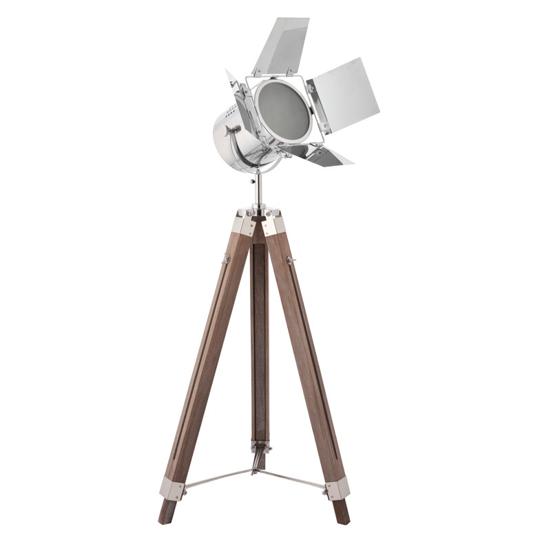 Lillian 97cm Brown Tripod Floor Lamp