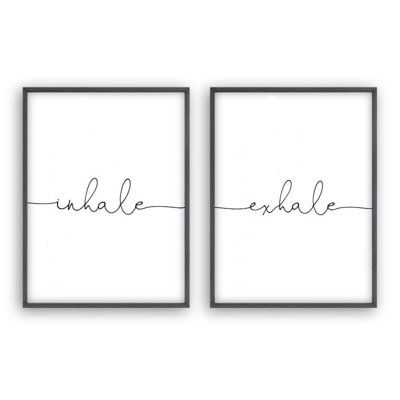 Inhale Exhale - 2 Piece Print