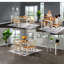 Ensembles de table de salle à manger peu encombrants, en bois massif, de conception moderne, idéaux pour les petites cuisines