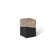 Geometry Solid Wood Block End Table