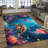 Floral Harmony: Soft-Type Non-Woven Printed Rug with Harmonious Burst of Colorful Flowers and Leaf Accents for a Vibrant Home Decor Touch-114334981