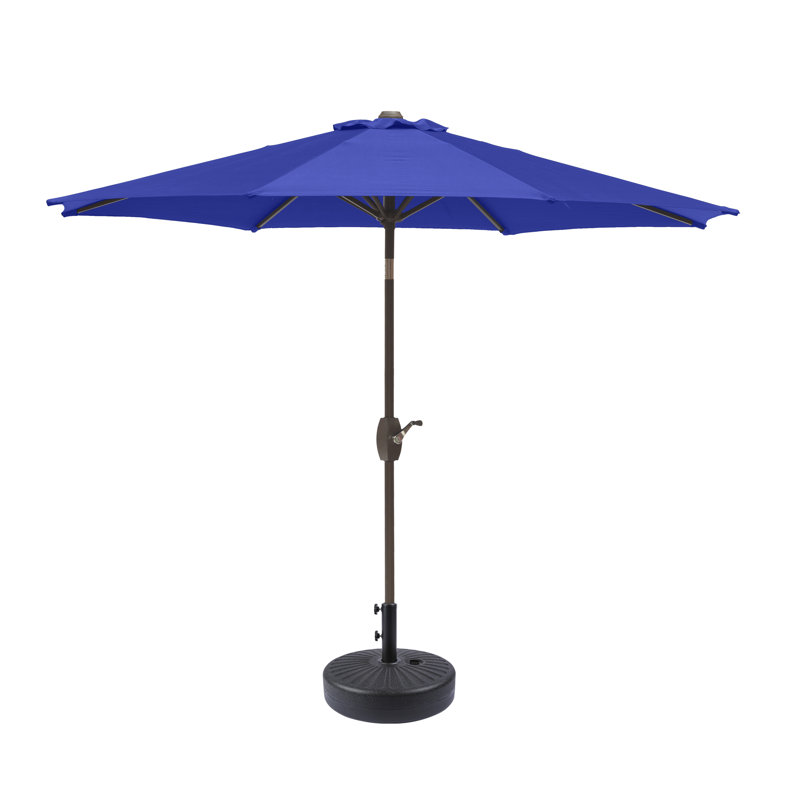 Parasol de marché 108 "Pierpoint, Noir, Bleu royal