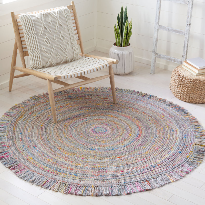 Braided Handmade Performance Rug, Round 6'