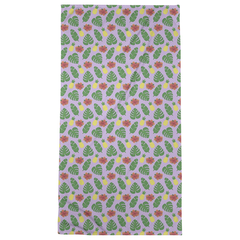 Serviette de plage tropicale katelyn elizabeth, Mauve