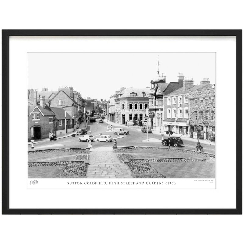 Sutton Coldfield, High Street And Gardens C1960 - Single Picture Frame Print, 60cm H x 80cm W x 2.3cm D