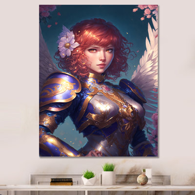 " Blonde Anime Seiya With Wings And Armor III "