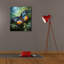 «Epic Graffiti», papillon bleu et jaune parmi les pins 2 »par Momart, art mural sur toile, 26 po x 30 po-1674875456