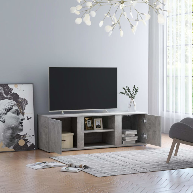 TV Stand, Concrete Gray