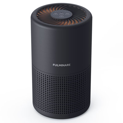 Air Purifiers for Bedroom, FULMINARE H13 True HEPA Air Filter, Quiet Air Cleaner With Night Light, Portable Small Air Purifier for Home, Office, Living Room Black