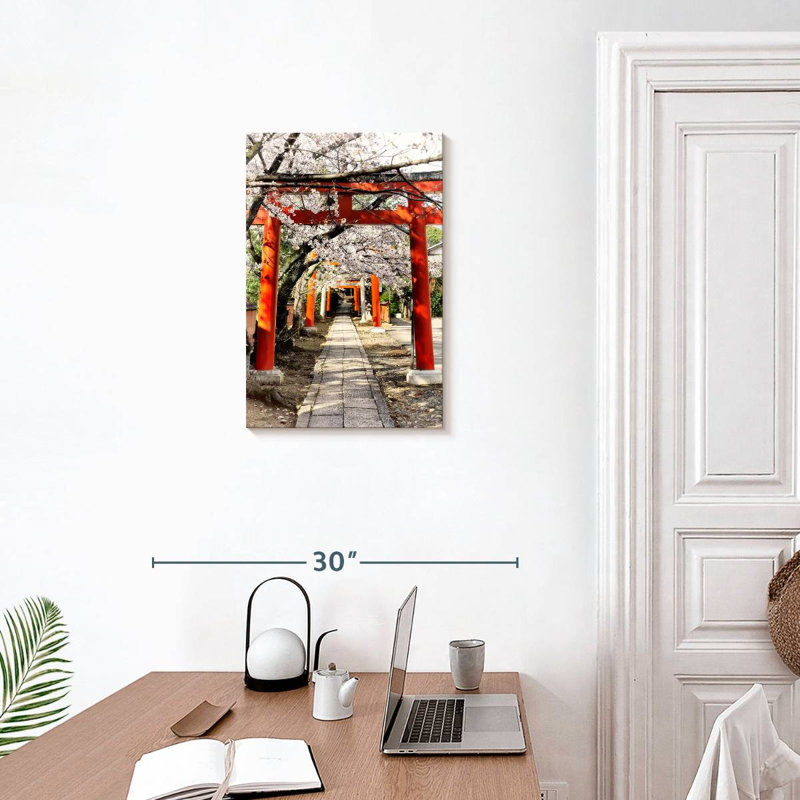 Aime fleurs de cerisier Torii, H 24 po x l 16 po