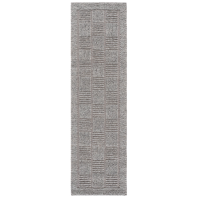 Natura Hand Woven Wool; Cotton; Recycled P.E.T Solid Color Indoor Rug, Runner 2'3" x 8'