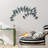 Handmade Decorative Metal Wall Accessory, 29.5 x 53.5 inches | 100% Metal, Thickness: 0.06 inches | Unique Hand-Painted Blue & Black Design, Perfect for Modern Home Decor | Easy Wall Mounting, Stylish and Durable-1068862484