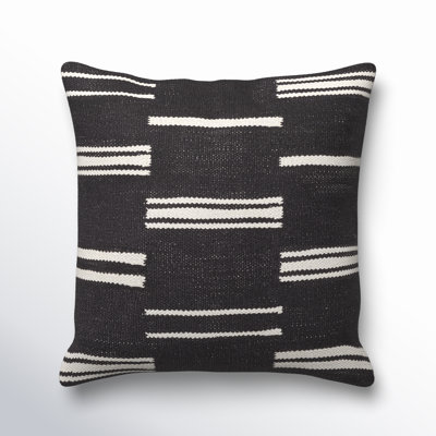 Chanterelle Embroidered Cotton Throw Pillow