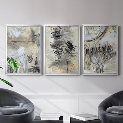 " Masked Notes I " 3 - Pieces Painting Print