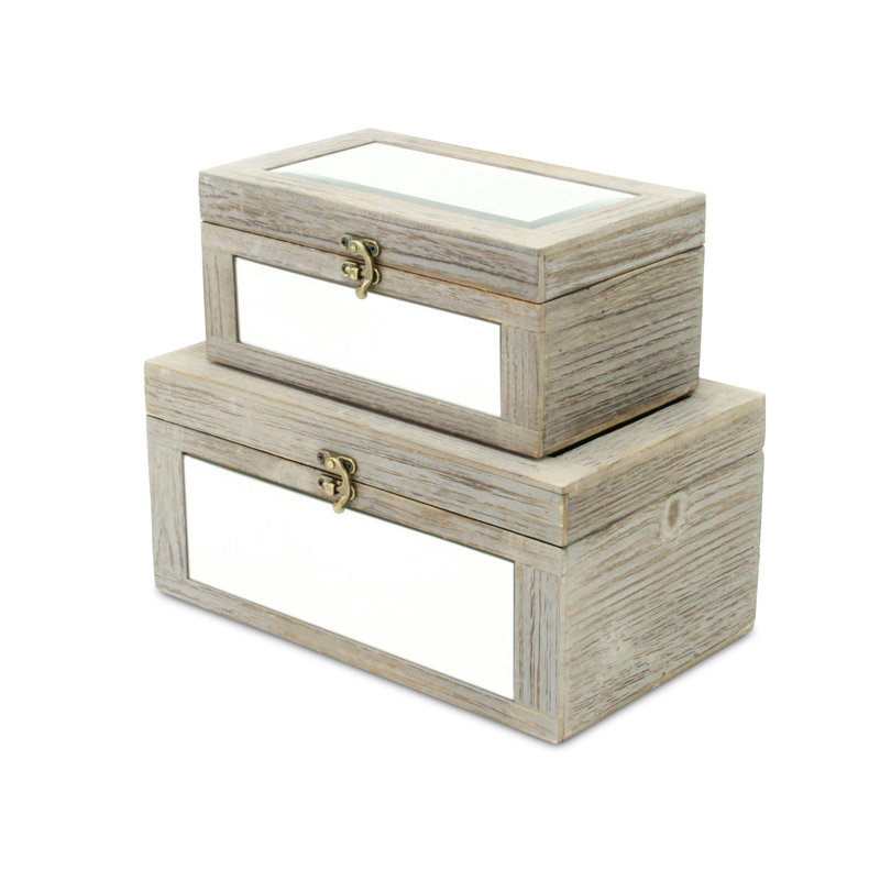 Ensemble de 2 boîtes décoratives