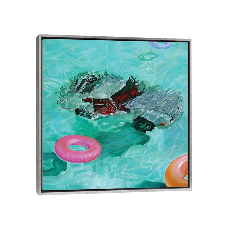« Save the car » par Marcello Petisci-impression, Pas de tapis, H 18 po x l 18 po x 1,5 po, Toile avec cadre argenté