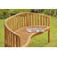 Arik Solid Wood Acacia Three-Person Banana Bench