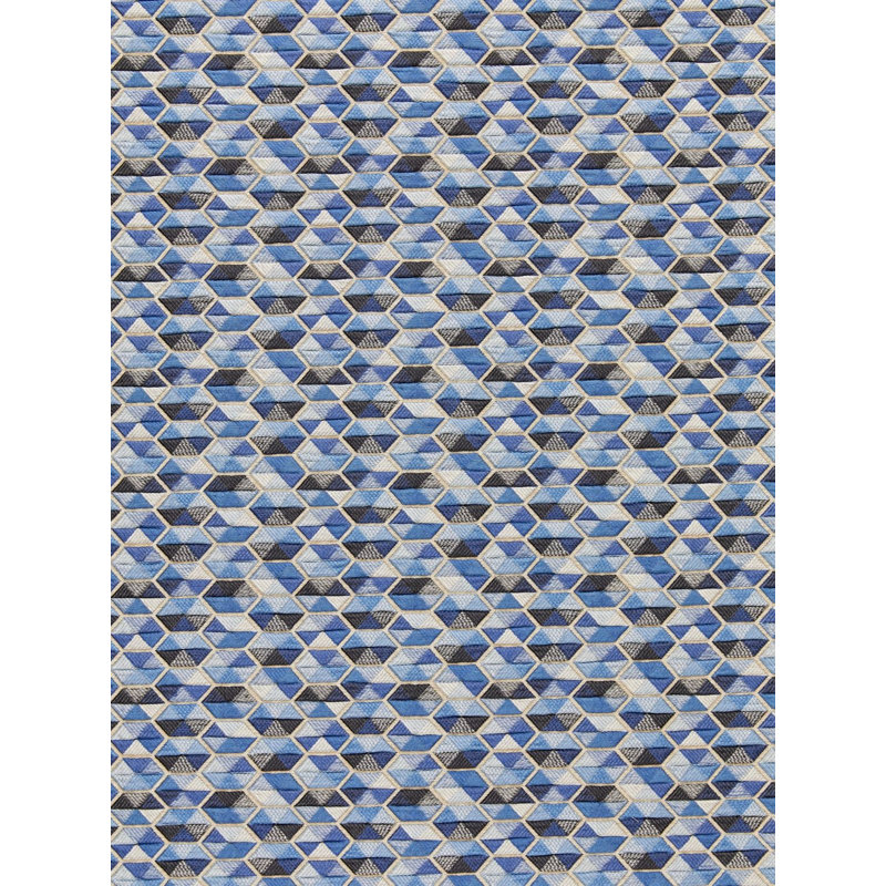 Tissu de carrousel de bibliothèque Hinson, Bleu