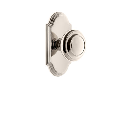 Grandeur Arc Plate Privacy with Circulaire Door Knob