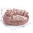 Boneless Comfortable Double Loaf Sofa Bed, Oversized With Armrests, Padded High Back For Living Room And Bedroom Use