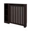 Armoire pour radiateur, 3 tablettes, wengé noir