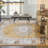 5'x7' Washable Vintage Floral Area Rug, Non-Slip Distressed Indoor Carpet for Living Room Bedroom, Camel Gold-1788729334-1788729324