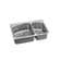 Lustertone 33" L x 22" W Double Basin Dual Mount Kitchen Sink with Drain Assembly