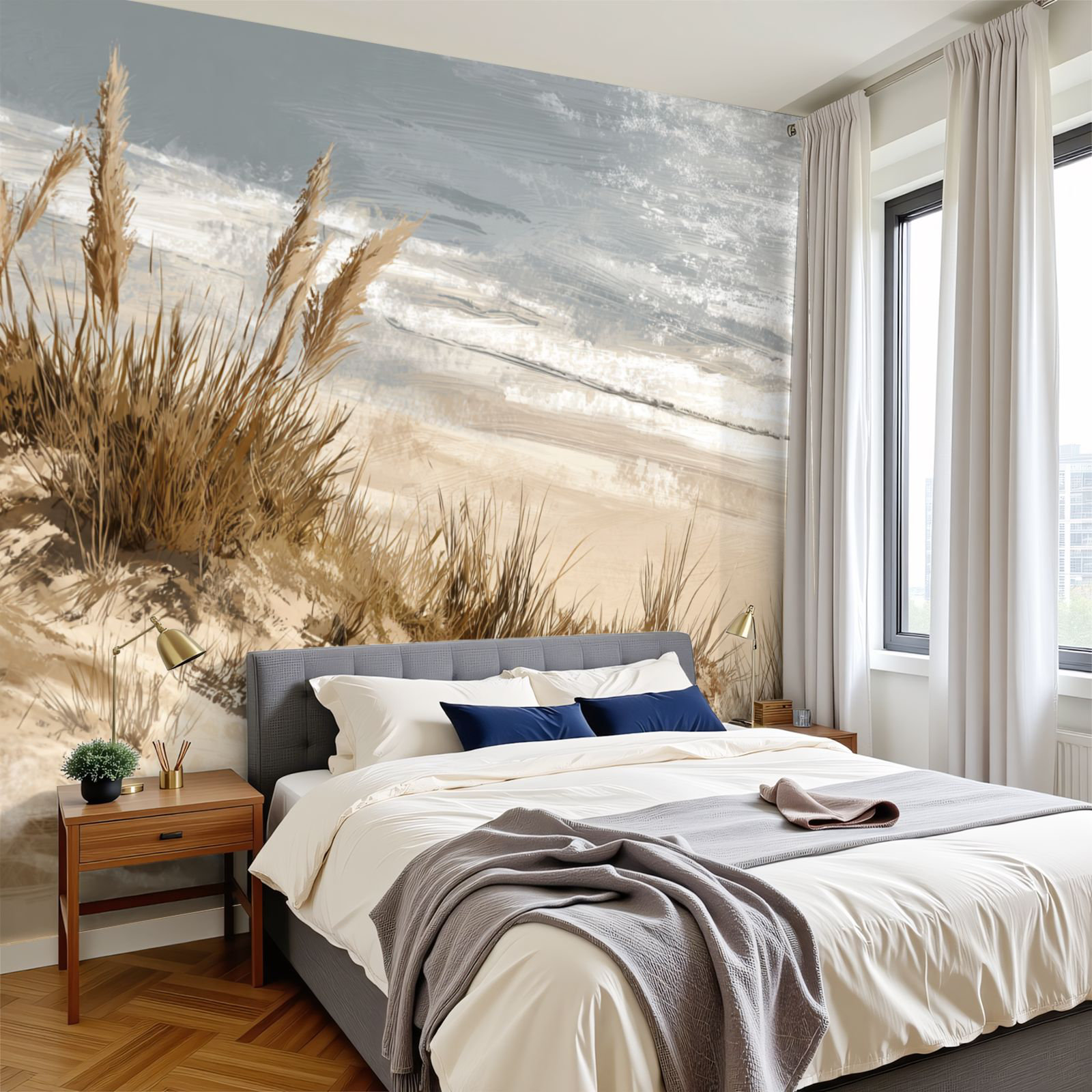 Red Barrel Studio Coastal Peel and Stick Wallpaper Ocean Shoreline ...