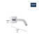 Eurocube Pressure Balance Rain Shower Set