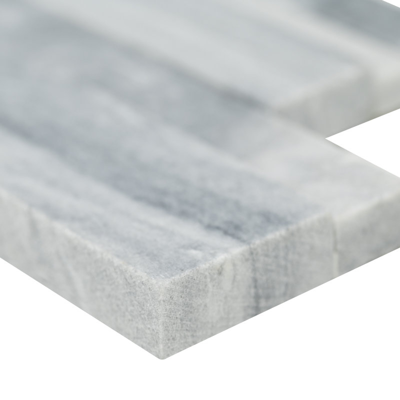 Carrelage mural 6 po x 24 po, Glacier gris