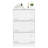 Locking 3 Drawer Metal Filing Cabinet, White, Widened Drawers For Efficient Office File Organization And Storage Cabinet In White Metal, Locking, Organized Handling-1828112893