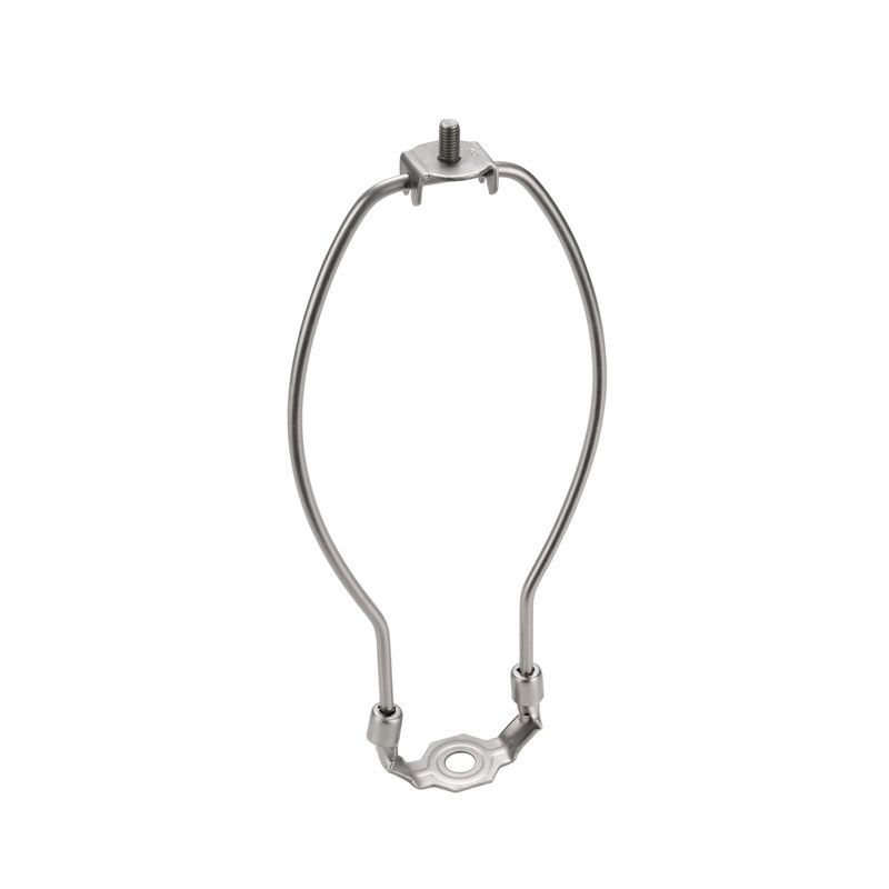 Lampe Harpe, 9" H x 3.5" L x 0.8" D, Nickel satiné