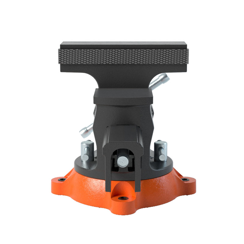 Étau de banc de 6,5 po avec base verrouillable pivotante à 360 ° et fonte malléable bidirectionnelle