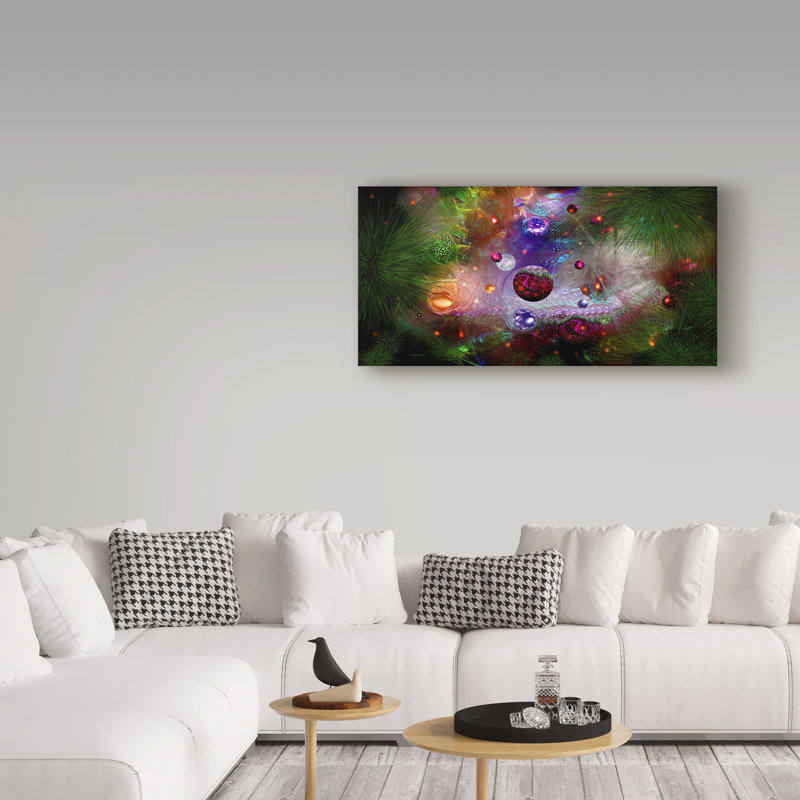 «Christmas Time 3» par Juriel, impression sur toile tendue, H 10 po x l 19 po